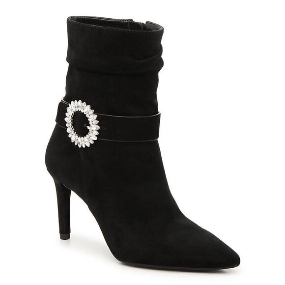 NWT Michael Kors Viola Suede Embellished Booties - Picture 1 of 11